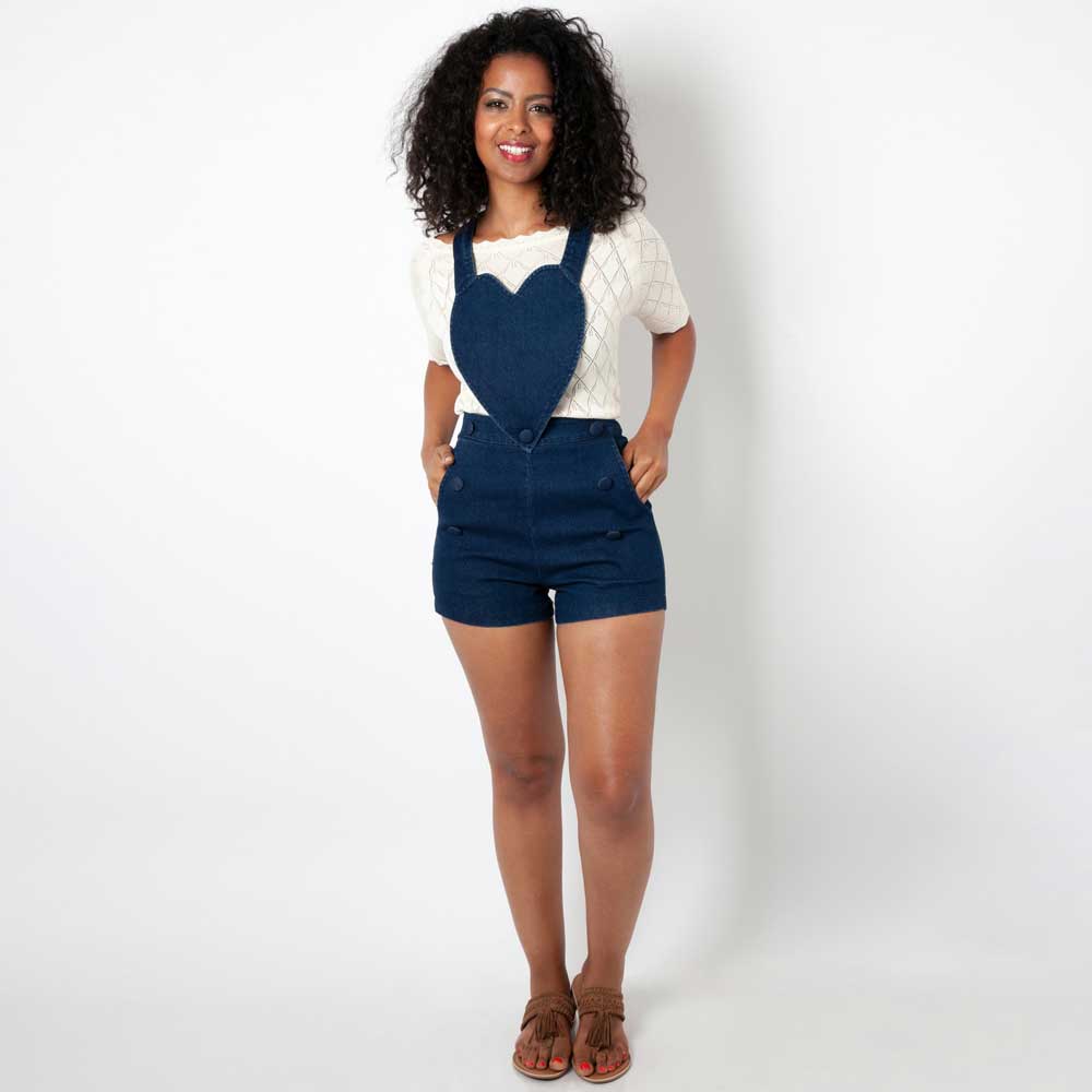 Voodoo Vixen - Rosie Playsuit - Blue